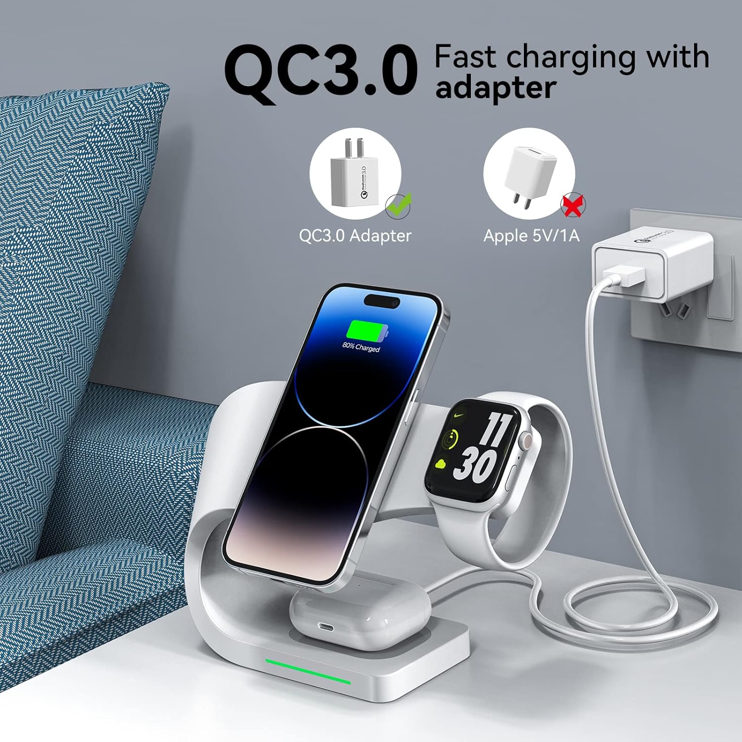 AMLINK 4 in 1 Wireless Charger